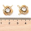 304 Stainless Steel Rhinestone Pendants STAS-Q340-05G-3