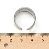 304 Stainless Steel Double Color Cuff Rings RJEW-S635-01GP-B-5