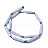 Handmade Lampwork Chevron Beads LAMP-Z019-01-12-2