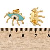 304 Stainless Steel Enamel Stud Earrings for Women EJEW-M095-05G-3