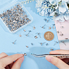 84Pcs 6 Style 201 Stainless Steel Stud Earring Findings STAS-UN0057-42-5