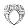 Tibetan Style Alloy Wing Large Pendants TIBEP-S100-AS-RS-2