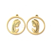 Ion Plating(IP) 304 Stainless Steel Pendants STAS-L020-034G-1