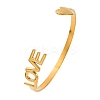 304 Stainless Steel Cuff Bangles for Women BJEW-F491-01G-03-2