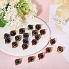 140Pcs 7 Colors Half Round Plastic Craft Safety Eyes & Eyelid Sets DIY-GL0005-17-4