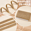 Polyester Braided Lace Trim Ribbon for Curtain Sofa Decoration OCOR-WH0105-013A-01-5