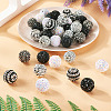 40Pcs 8 Styles Resin Rhinestone Beads RESI-CW0001-23-5