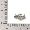 Rack Plating Ring Brass Micro Pave Cubic Zirconia Fold Over Clasps KK-F883-19P-01-3