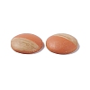 Two Tone Wood Grain Frosted Imitation Leather Style Resin Cabochons RESI-G053-01A-2