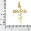 Brass Micro Pave Cubic Zirconia Pendants KK-L257-10G-3