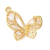 Brass Micro Pave Cubic Zirconia Pendants KK-U042-11G-04-1