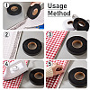 6Rolls 6 Style Non-woven Fabrics Polyamide Double-sided Hot Melt Adhesive Film DIY-CD0001-43-5