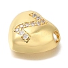 Rack Plating Brass Micro Pave Cubic Zirconia Pendants KK-I722-04G-Z-2