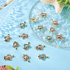 16Pcs Alloy Rhinestone Connector Charms ALRI-TA0001-38-4