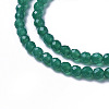 Natural Dyed & Heated Green Onyx Agate Beads Strands X-G-F596-12B-4mm-3