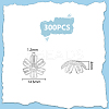 300Pcs 304 Stainless Steel Beads Cap STAS-UN0056-66-3