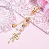 CCB Plastic & Acrylic Imitation Pearl & Alloy Pendant Decorations HJEW-YW00090-04-1