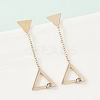 304 Stainless Steel Rhinestone Stud Earrings EJEW-Z089-17G-3