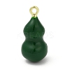 Gourd Brass Enamel Pendants KK-G526-20G-2