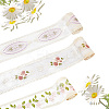 10 Yards 5 Colors Polycotton Embroidery Flower Lace Ribbon AJEW-CY0001-36-6