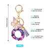 Resin Butterfly Pendant Keychains KEYC-TAC0034-03O-3