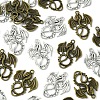 30Pcs 2 Colors Tibetan Style Alloy Pendants TIBEP-FS0001-17-3