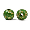 Christmas Printed Schima Wood European Beads WOOD-I015-01Q-2