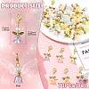 70Pcs 7 Style Acrylic & Alloy Pendant Decorations HJEW-FS00066-4