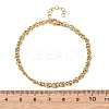 304 Stainless Steel Chain Bracelets BJEW-P376-03G-5