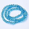 Electroplate Glass Beads Strands EGLA-A034-T3mm-A13-2