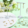 30Pcs 201 Stainless Steel Oval Stud Earring Findings STAS-BBC0010-07-4