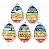 Natural Regalite/Imperial Jasper/Sea Sediment Jasper Pendants X-G-S359-192-1