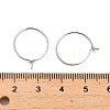 Brass Hoop Earring Findings KK-R112-038A-3