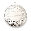 Rack Plating Brass Locket Pendants KK-M263-03P-1
