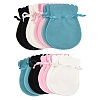 8Pcs 4 Colors Double Sided Velvet Bags TP-YW0001-06B-2