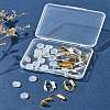 12Pcs 2 Colors Brass Clip-on Earring Converters Findings KK-FS0001-30-8