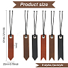 6Pcs 6 Styles Leather Bookmarks AJEW-FG0003-78-2