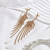 1 Pair Alloy Rhinestone Tassel Stud Earrings for Women EJEW-LP0012-22G-3