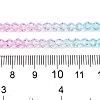 Gradient Color Baking Paint Glass Bead Strands X1-DGLA-A039-T2mm-A05-5