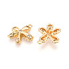 Brass Micro Pave Cubic Zirconia Pendants KK-N262-113B-G-2