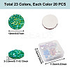 Fashewelry 460Pcs 23 Colors Resin Cabochons CRES-FW0001-01-3