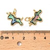 Natural Paua Shell Unicorn Pendants KK-G538-35G-3
