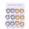 304 Stainless Steel Stud Earrings EJEW-L241-03B-3