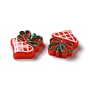 Christmas Opaque Resin Cabochons RESI-K019-32-3