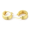 Rack Plating Brass Hoop Earrings for Women EJEW-D059-26G-2