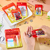 50Pcs 5 Styles Rectangle Glitter Holographic PVC Resealable Packaging Bags ABAG-TA0001-91-7