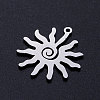 Non-Tarnish 304 Stainless Steel Pendants A-STAS-S105-JN382-1-2