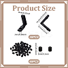 30Pcs Alloy L-Shape Corner Groove Connectors FIND-GA0007-23-2