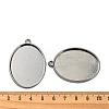 Tibetan Style Alloy Oval Tray Pendant Cabochon Settings LS-TIBEP-A19948-B-LF-3