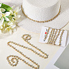 S-shaped Glass Rhinestone and Iron Cup Chains DIY-WH20032-25G-02-3